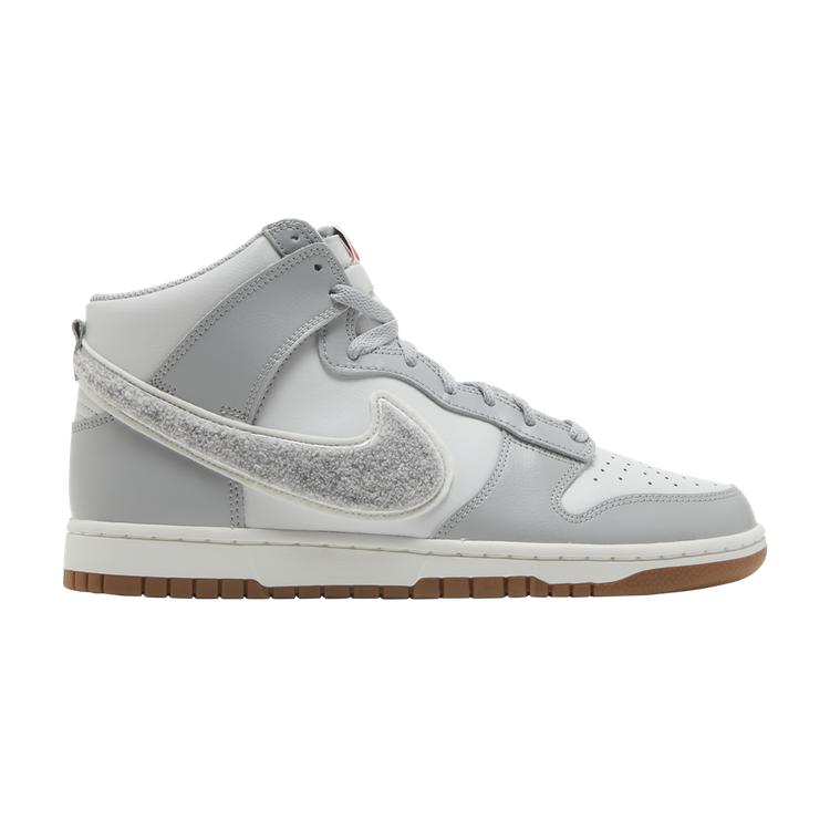 Dunk High 'Chenille Swoosh - Light Smoke Grey'